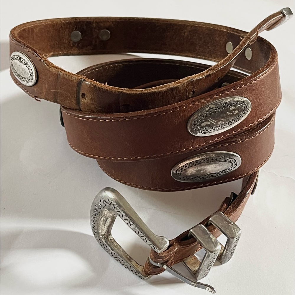 R.O.C. Taiwan Vintage Latigo Leather Men's Belt